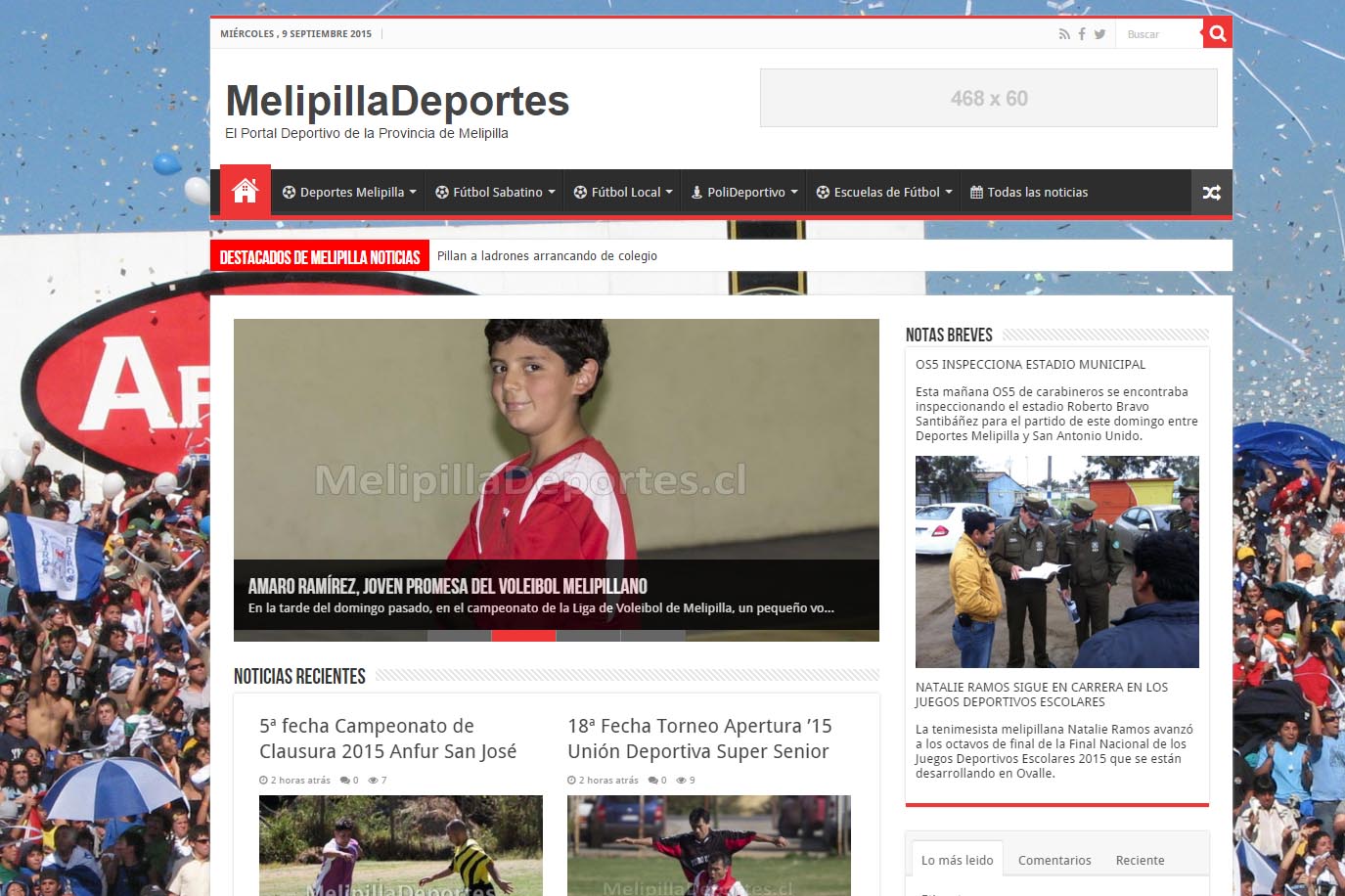 MelipillaDeportes renueva su diseño