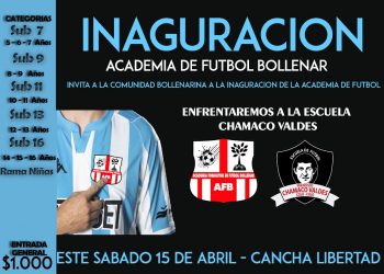 Todo listo para la inauguración de la Academia Formativa de Fútbol Bollenar