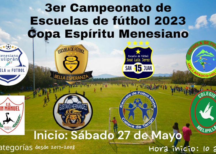 Comienza la tercera versión del campeonato de Escuelas de Fútbol