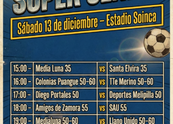 Jornada de fútbol en beneficio de Unión Medialuna Super Senior